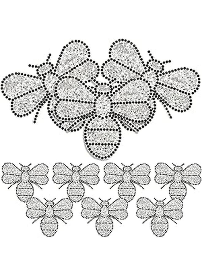 Silver Iron On Patches 8x7cm 10pcs Multi Function Wear Resistant Clothing Repair - Image 1