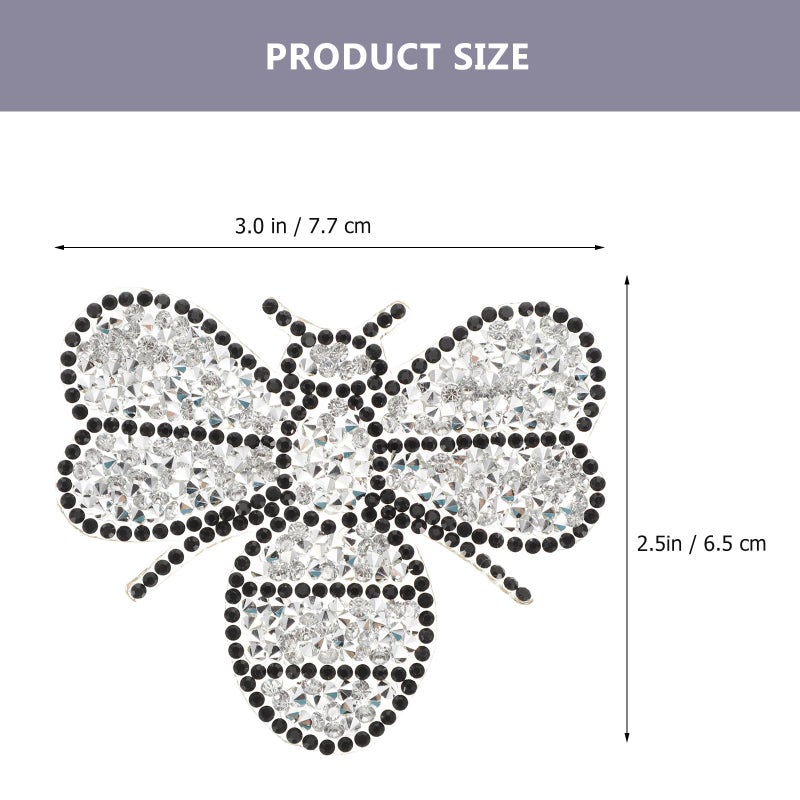 Silver Iron On Patches 8x7cm 10pcs Multi Function Wear Resistant Clothing Repair - Image 3