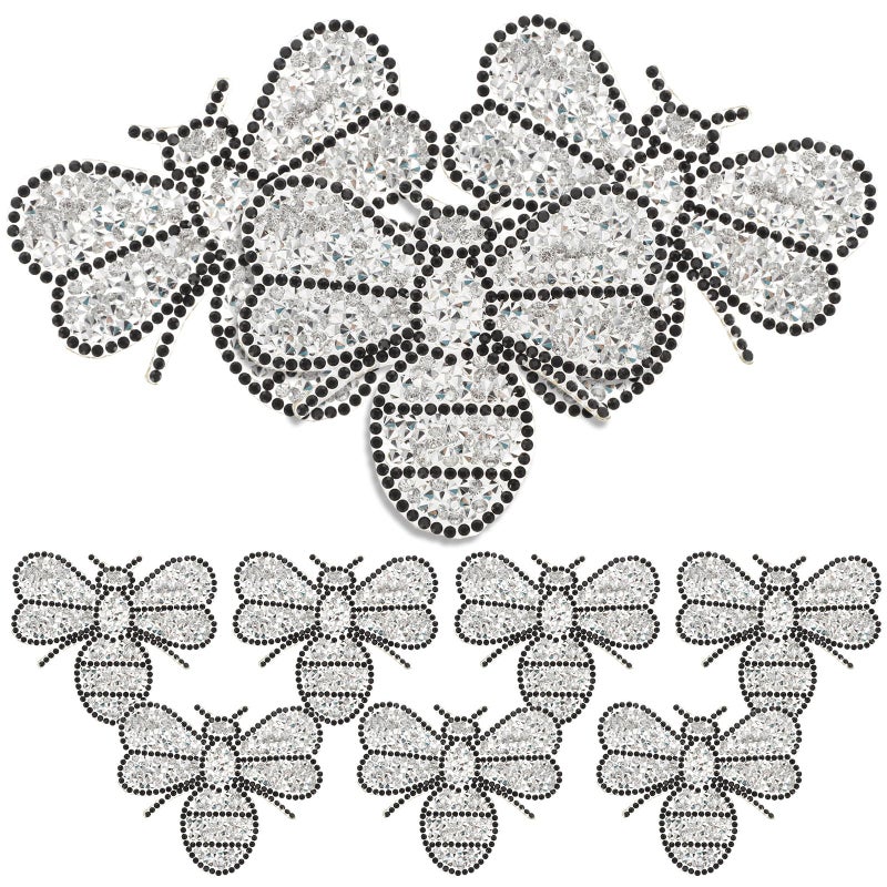 Silver Iron On Patches 8x7cm 10pcs Multi Function Wear Resistant Clothing Repair - Image 2