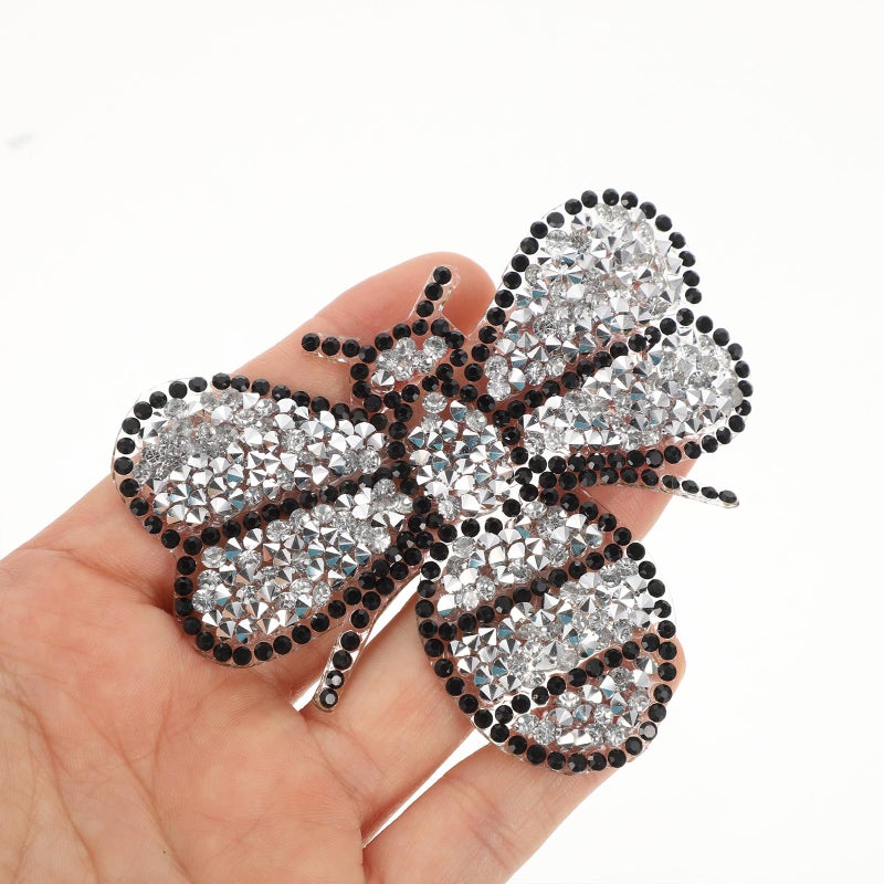 Silver Iron On Patches 8x7cm 10pcs Multi Function Wear Resistant Clothing Repair - Image 5