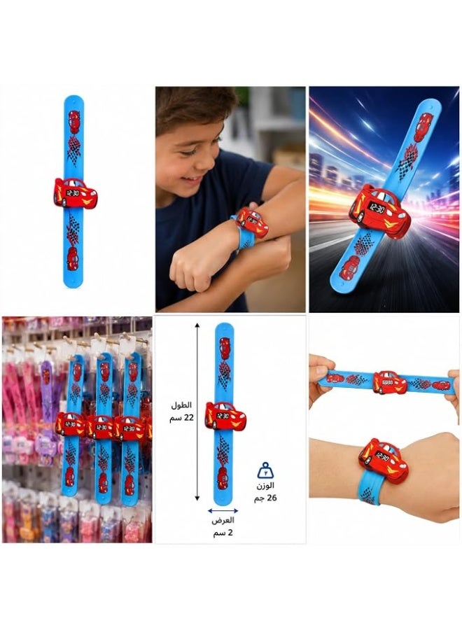 First Choice ساعة يد رقمية للأطفال بتصميم سوار ملتف من السيليكون للأولاد والبنات بشاشة LED سهلة القراءة - Image 4