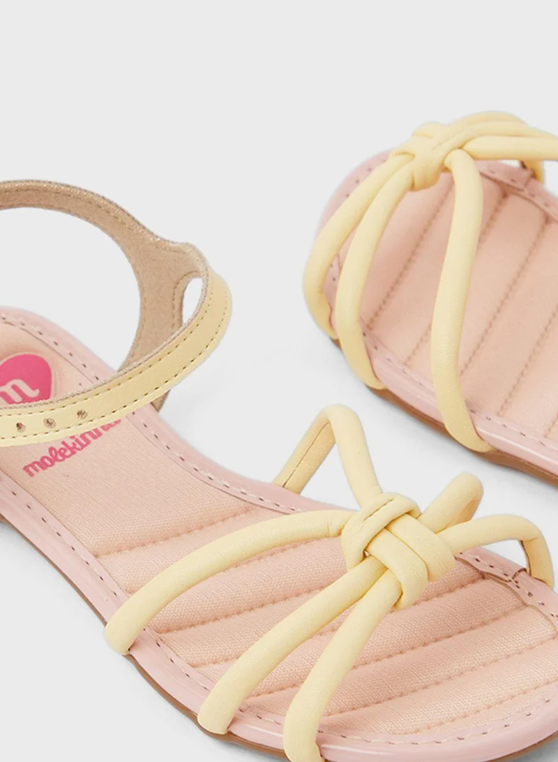 موليكينها Youth Elliot Back Strap Sandals