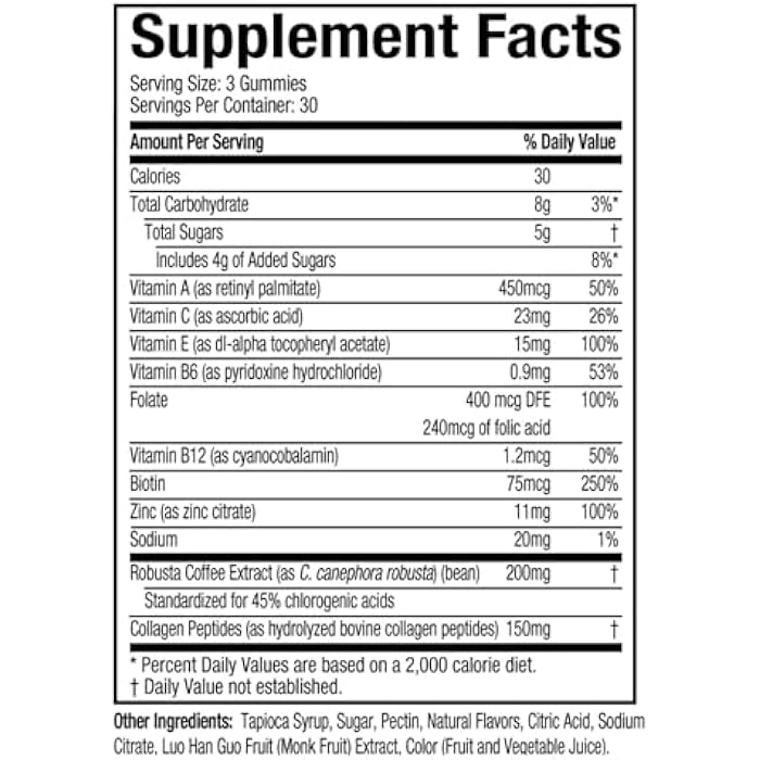 Hydroxycut Gummies +Women, Strawberry - 99% Caffeine Free - Supports Hair, Skin & Nails - Metabolize Carbs, Proteins & Fats - Image 2