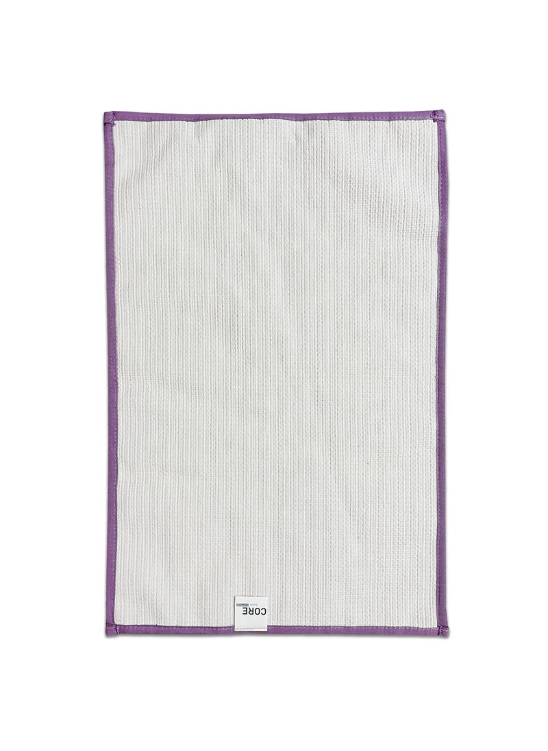 SPACES Spaces DRYLON Bath Mats Small Anti Skid HIGH Durability Stain Resistant Quick Dry(Solid 39CMX60CM)-Violet  - Image 3