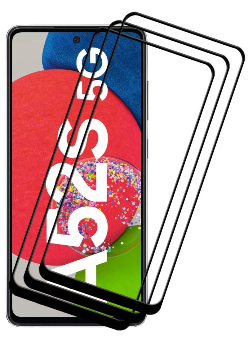 ACLIX 3 Pieces Antistatic ESD Dustproof Premium Quality High Definition Tempered Glass Screen Protector Designed For Samsung Galaxy A52s 5G - Image 1