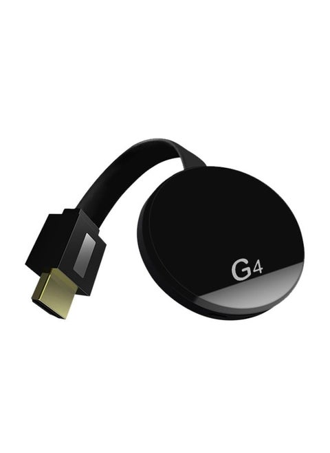 G4 Wireless WiFi Display Dongle Receiver Airplay Miracast DLNA TV Stick for iPhone, Samsung, and other Android Smartphones, Dual Core Cortex A7 up to 1.5GHz(Black)