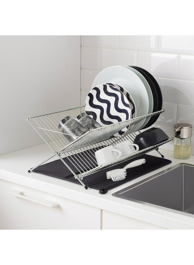 Zaboon Dish drying mat, dark grey, 44x36 cm - Image 5