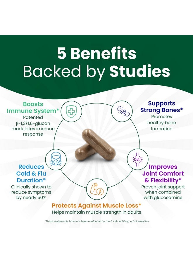 Nutriana Beta Glucan Supplements 1000mg - 1,3/1,6D Beta Glucan Capsules for Immune Support - Natural Beta Glucans Fiber Supplement - 60 Veggie Capsules - Image 3