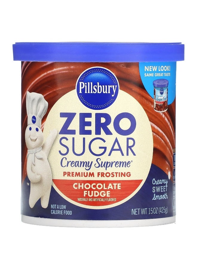 Pillsbury Pillsbury, Zero Sugar, Premium Frosting, Chocolate Fudge, 15 oz (425 g)  - Image 1