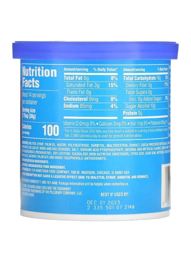 Pillsbury Pillsbury, Zero Sugar, Premium Frosting, Chocolate Fudge, 15 oz (425 g)  - Image 2
