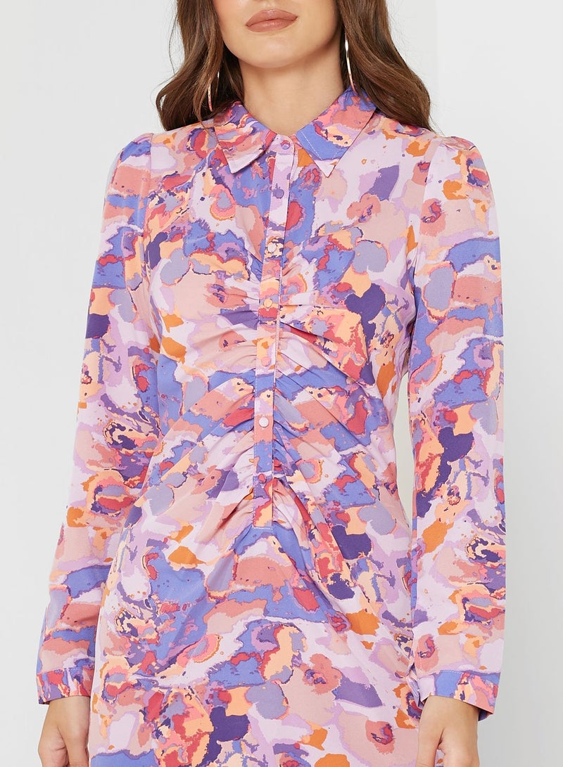 Chi-Chi London Abstract Print Shirtdress  - Image 3