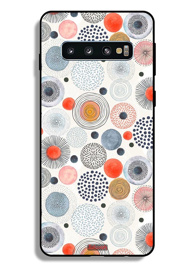 Tolwak Samsung Galaxy S10 Plus Protective Case Cover Cotton Flowers Pattern - Image 2