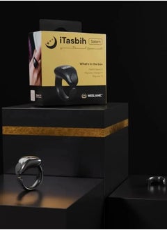 Generic Smart Tasbeeh Ring with Prayer Reminder, OLED Display, Waterproof, and 10 Days Battery Life Latest Version - Size 18-20mm Black  - Image 5