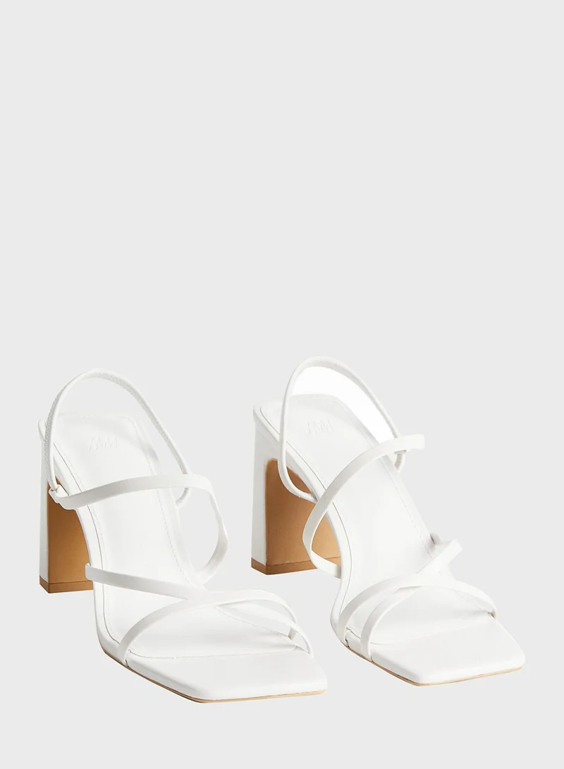 H&M Block-Heeled Sandals