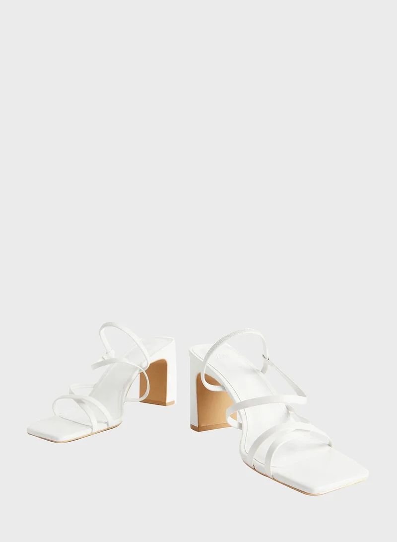 H&M Block-Heeled Sandals