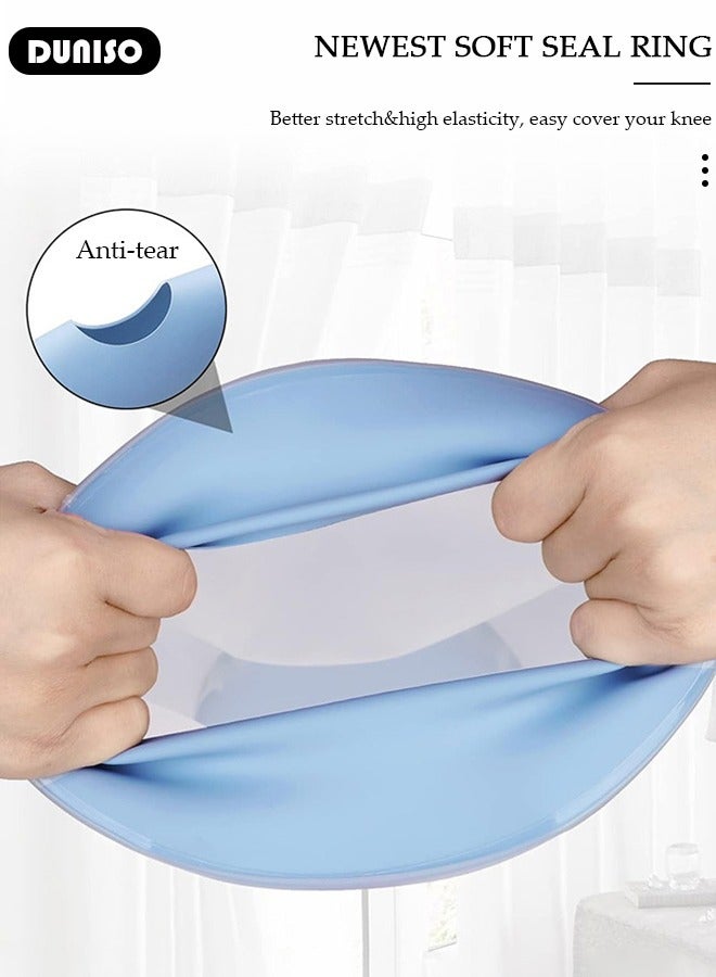 دونيسو Waterproof Knee Cast Cover for Shower Adult, Knee Wound Protector for Knee Replacement Surgery Bandage Cast Wound Burns Broken, Soft Comfortable, Waterproof to Keep Casts and Bandages Dry - Image 3