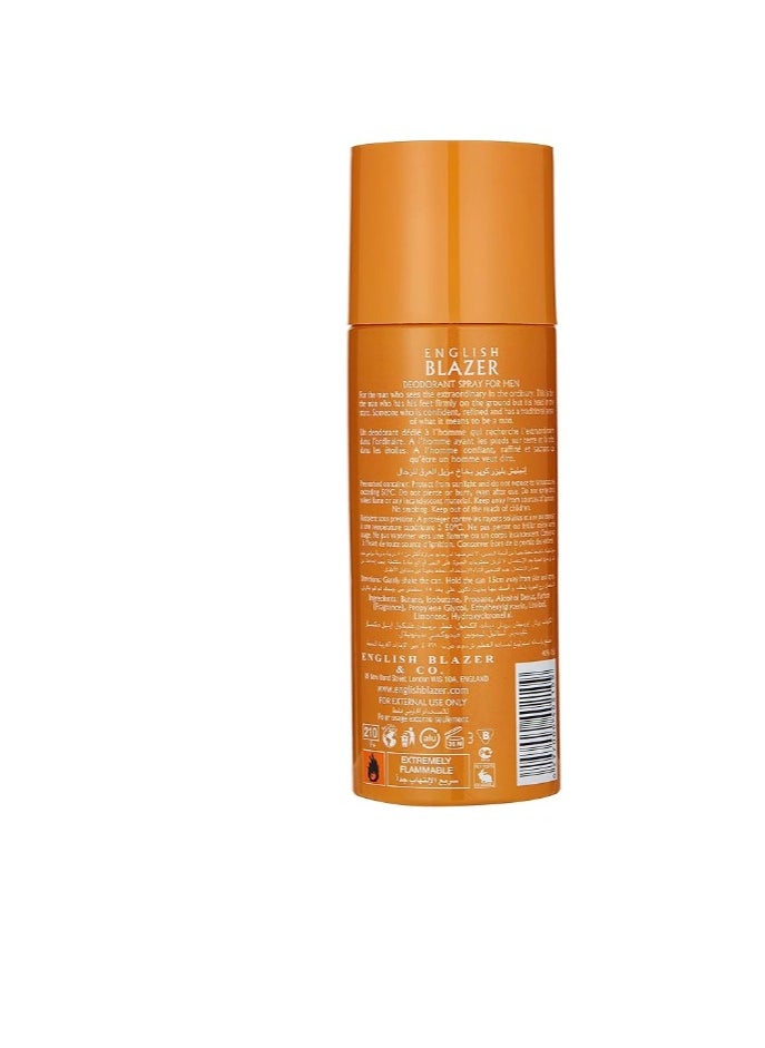 English blazer - English Blazer Copper Body Spray for Men, 150 ml - Image 1