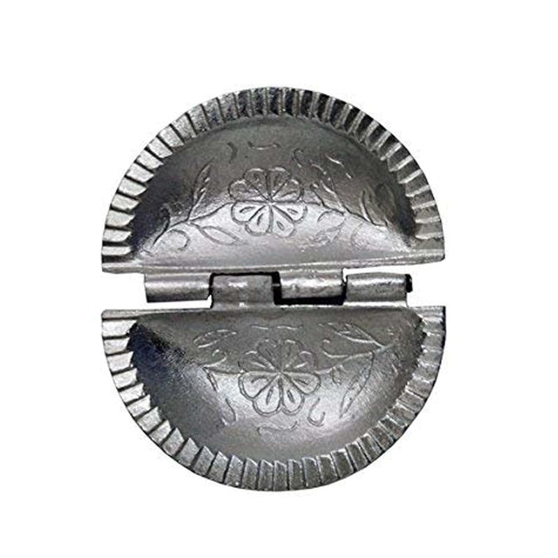 IDEAL PRIME Durable Stainless Steel Skimmer Deep Fry Jhara Gujiya Maker Combo Set Steel Poori Jhara Foor Strainer Frying Jhara Gujiya Sancha Kitchen Tool Set Pack of 2 - Image 3
