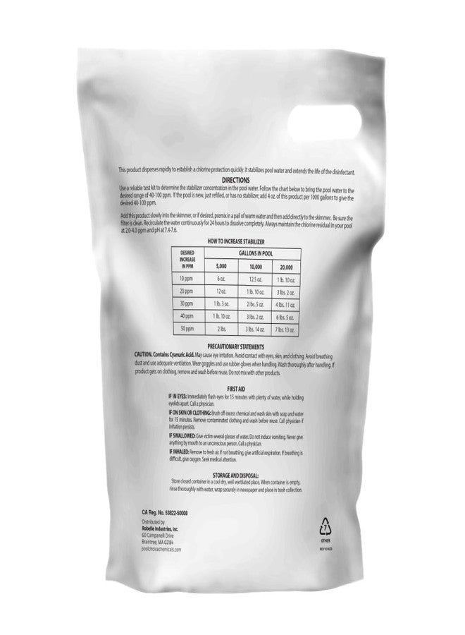SpaChoice 4-Pounds Premium Pool Stabilizer and Conditioner, Concentrated Cyanuric Acid for Pools, Helps Chlorine Last Longer - Image 2