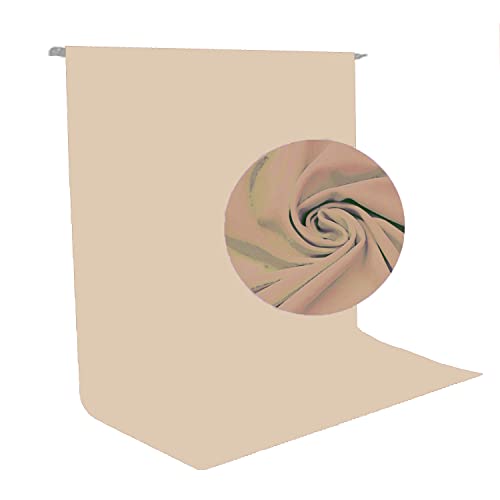 HIFFIN® Solid Beige 8X12FT Professional Backdrop for Background Photography Background Stand for Photo Light Studio Accurate Size 8x12ft - Image 1