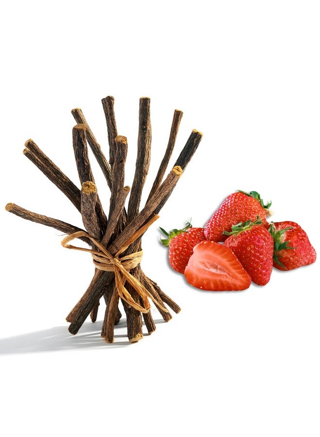 Aroma Depot Aroma Depot Strawberry 8 oz. Flavored Licorice Root Chew Sticks for Humans. 100% Pure Natural | Oral Health & Fresh Bearth | Individual Sticks are 6.5-7 inches Long. Glycyrrhiza Glabra from Turkey. - Image 1