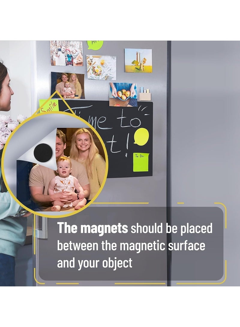 HaHaHai 120 PCS Round Magnets with Adhesive Backing, Self Adhesive Magnets Dots, Flexible Small Sticky Magnets,  Circle Magnets, Magnet Stickers for Crafts, Office, DIY Projects - Image 5