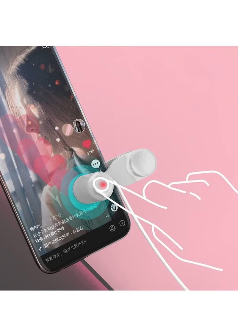 Beauenty - Auto-clicker Device for Mobile Phone and Tablet Computer Screen Simulated Finger Clicking USB Simulator Gaming Shopping Giving a Like in Tiktok Lightning Deal Live Broadcasts White - Image 1