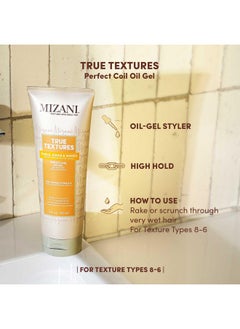 Mizani Mizani True Textures Perfect Coil Oil Gel | Curly Hair Gel Styler| Moisturizes and Fights Frizz | With Coconut Oil | Paraben & Silicone-Free | For Curly, Dry Hair | 11 Fl. Oz.  - Image 3