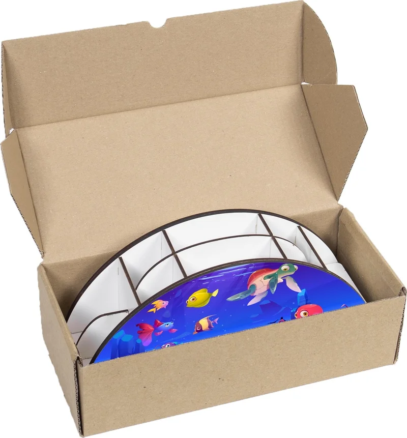 Notpa Wooden Vip Submarine World Rainbow Ruler Desktop Pencil Holder Organizer For Kids vip8