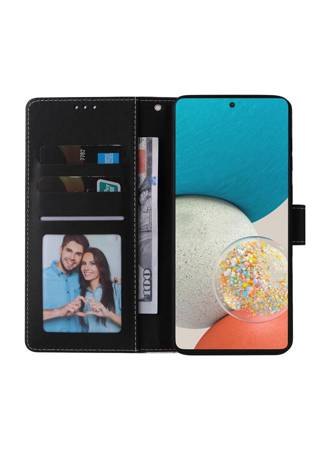 S-TOP Case For Samsung Galaxy A53 5G Marble Bronzing Stitching Leather Phone Case - Image 4