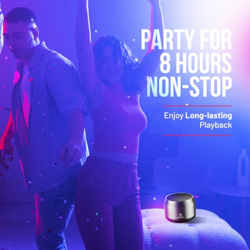 pTron Newly Launched Fusion Hook v2 6W Bluetooth Speaker with 8 Hrs Playtime, 2.04" Neo Driver for Pristine Sound, Mini Size Portable Speaker, BTv5.1 Connectivity, TWS Feature & Type C Charging (Grey) - Image 3