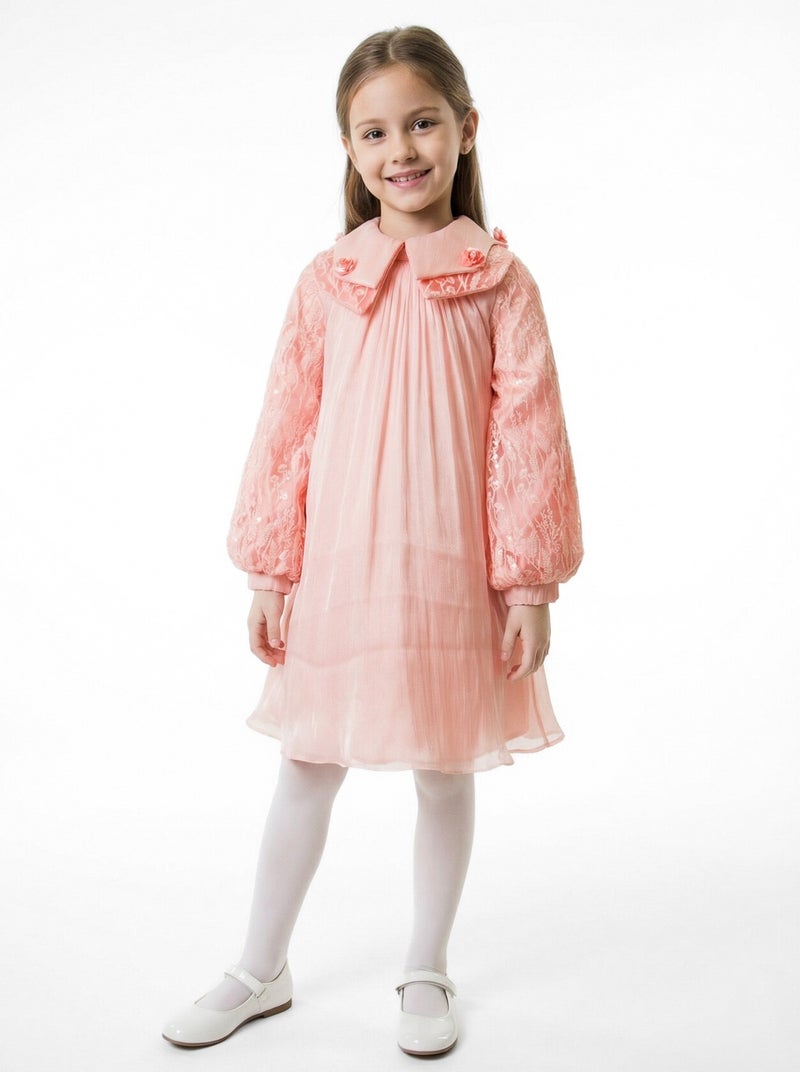bravokids فستان بناتي، مقاسات من سنتين إلى ست سنوات، 2611 - Image 2