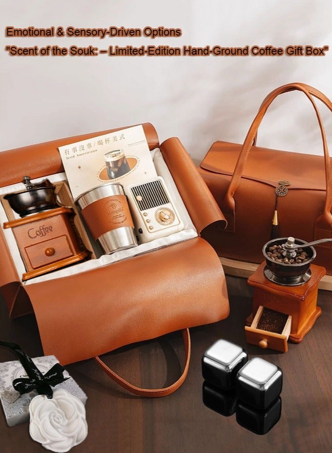 MissTiara Hand Coffee Maker Gift Basket Set With Portable Hand-held Gift Box, Hand Brewing Coffee Accessories Kit  Gift for Coffee Lovers, Birthday gift Wedding, Party Souvenir Assorted - Image 2