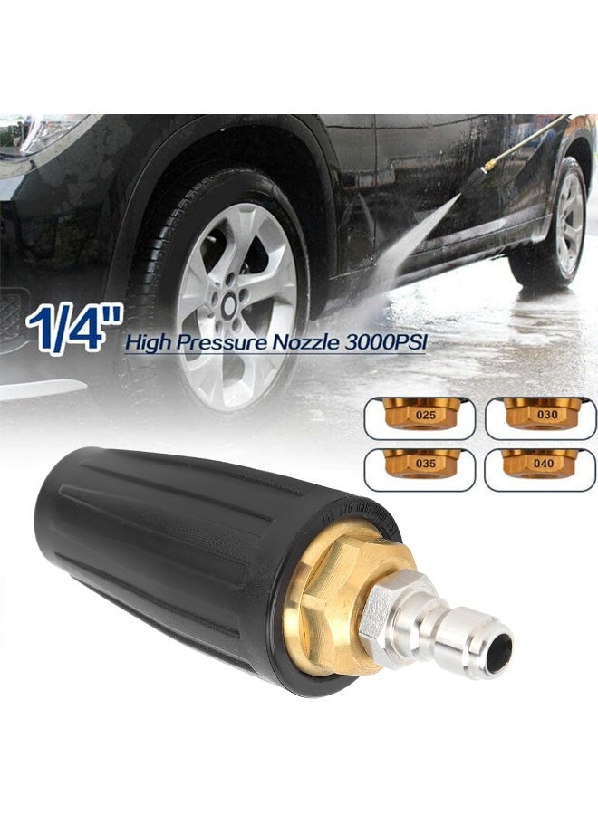 Zerodis Pressure Washer Turbo Nozzle 4000 Psi, 360Â° Rotating Spray Tips For Power Washer With 1/4In Quick Connector  - Image 4