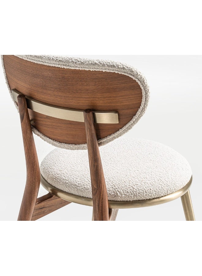 2XL Home Solei Dining Chair 56X46X78 White Wash - Image 4