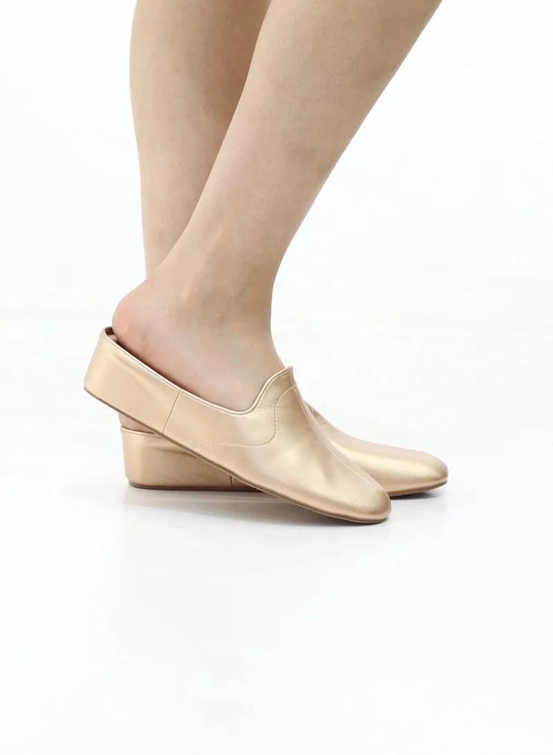 STASSI SLIP-ON MULE WITH LOW WEDGE HEEL