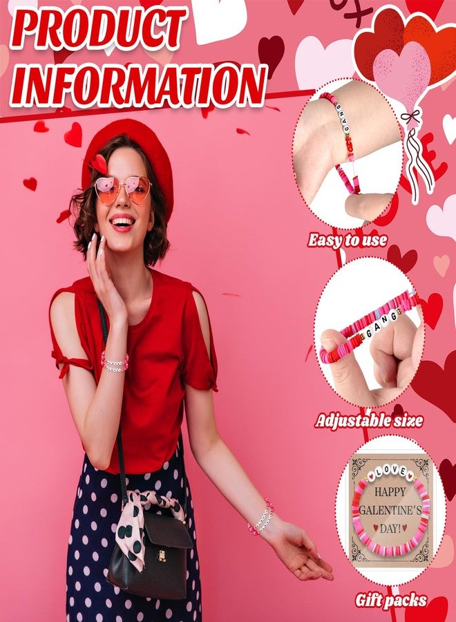 Denylo pro Valentine's Day Handmade String Bracelets, 6 Sets, Agate - Image 3
