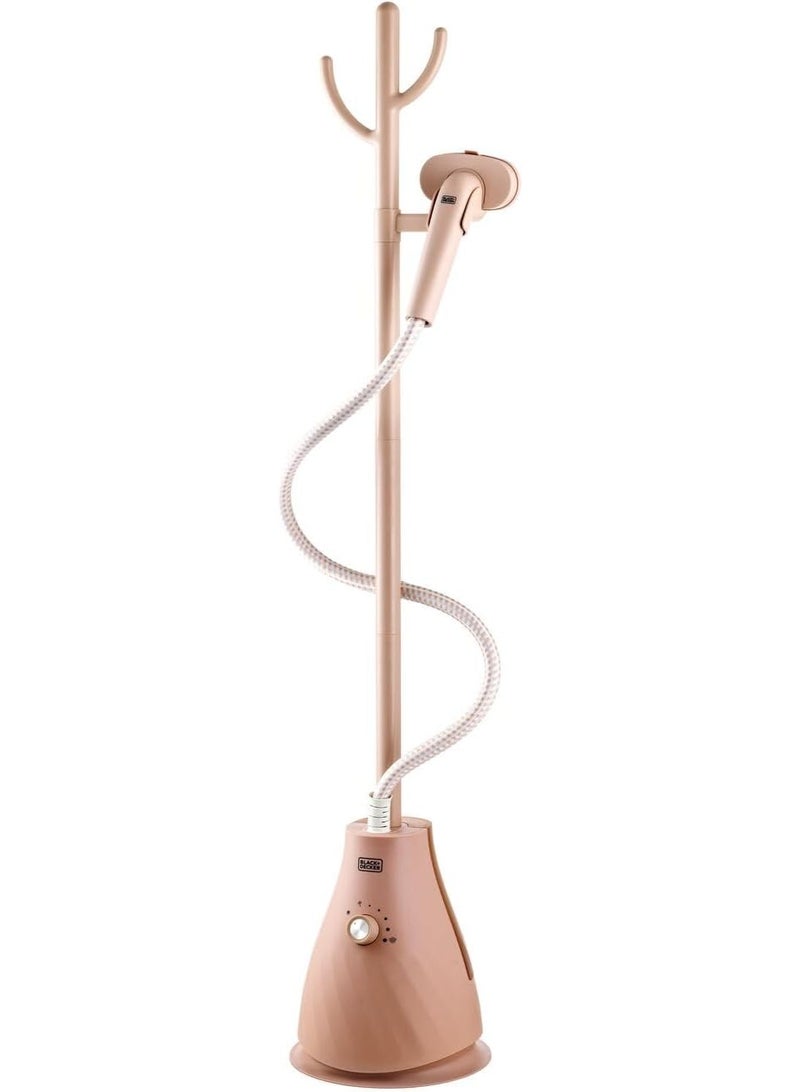 BLACK&DECKER Vertical Garment Steamer, 1740W, 6 Steam Levels, 1.8L Tank for 55 Minutes of Continuous Steaming, Quick Heat-Up In 50 Sec, Adjustable Single Pole, Compact Storage - Image 1
