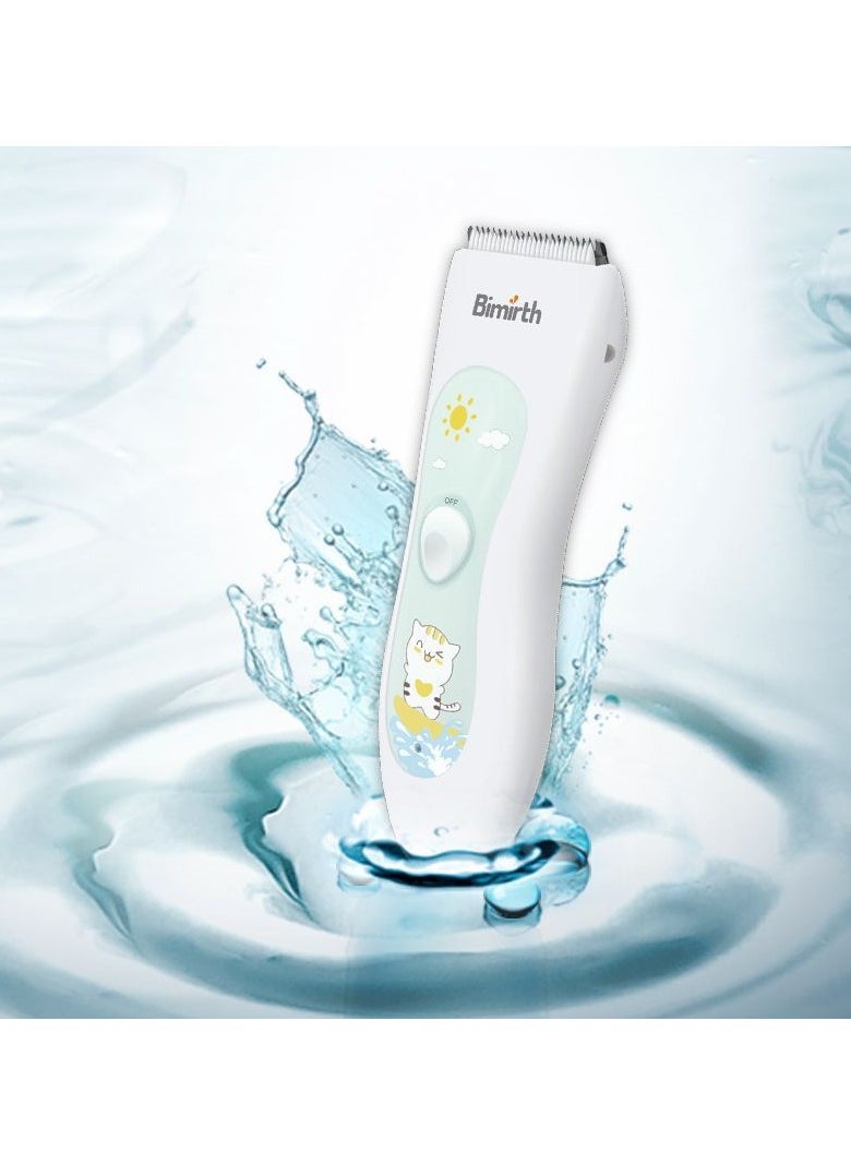 Bimirth - Baby Hair Clipper, Silent Hair Trimmer for Kids and Children, Waterproof  Electric Rechargeable Haircut Kit - Image 1