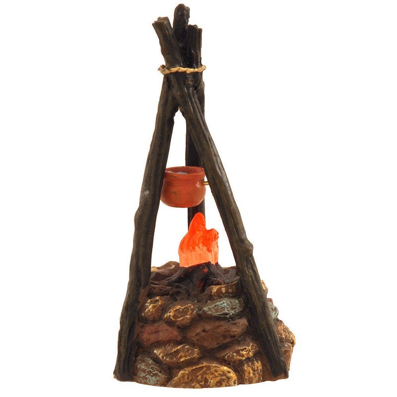375 Battery Operated Lighted Campfire with LED Battery Included by Roman