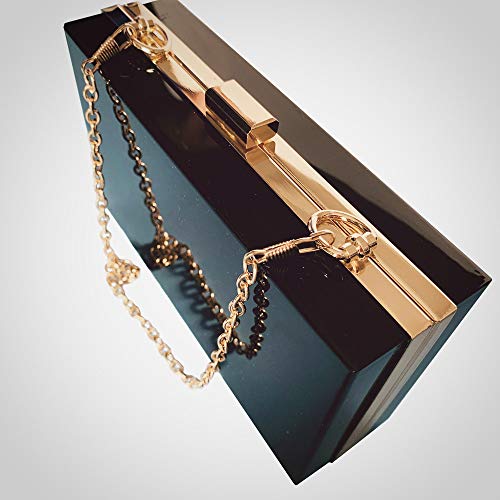 Zebrum Womens Evening Clutch Bag Designer Evening Handbag Hand Bag,Lady Party Wedding Clutch Purse (Acrylic-Transparent) - Image 2