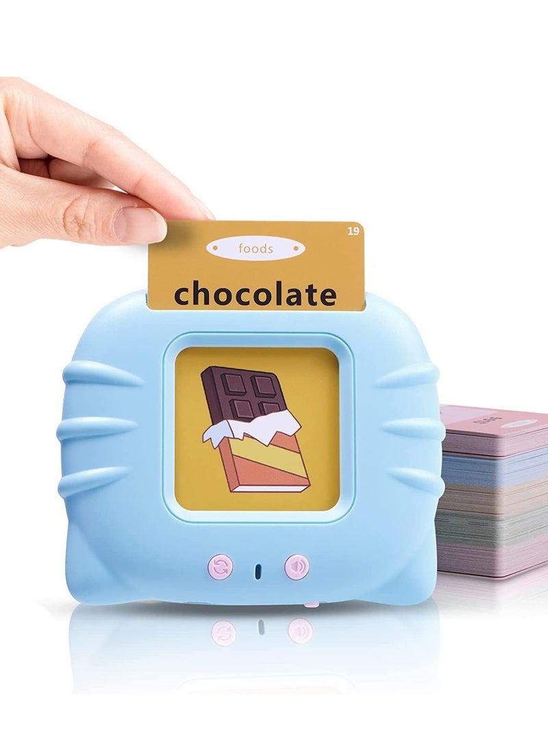 ELTRAZONE 112 Cards Talking Flash Cards for Toddlers 2-4 Years ,Educational Toys for 1 2 3 4 Year Old - Speech Therapy Toys Learning Animals Shape Color