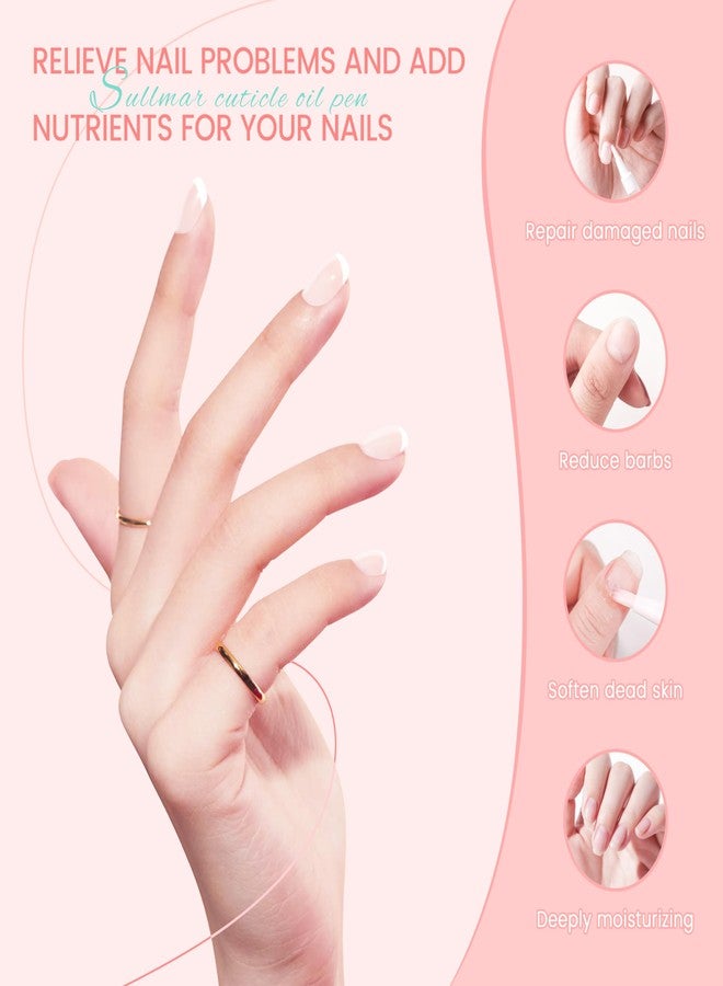 SULLMAR Cuticle Oil Pen Nail Oil Cuticle Pen Nail Care Kit Nourish Oil Repair Enhance Nail Surface for Salon Use(6pcs) - Image 3