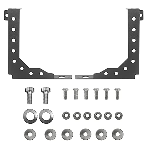 Hooke Road Tacoma Bed Channel Stiffener Support Brackets Compatible with Toyota Tacoma 05-23 2nd & 3rd Gen Pickup Truck - Pair - Image 5