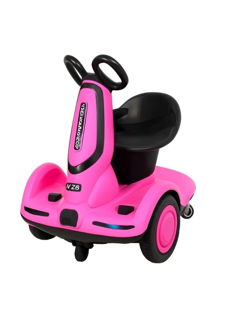 AS Smart 4-Wheel Electric Kids Scooter with Seat and LED Light Suitable for Ages 2-8 Years - Image 1