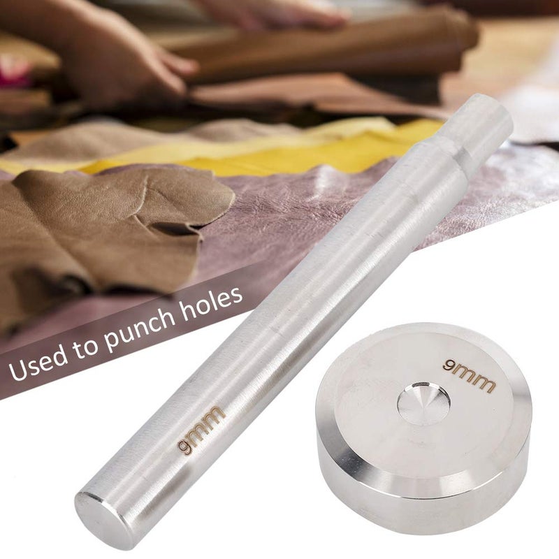 Foldable Double Sided Rivet Punch, Leather Rivet Setter Stainless Steel Rivet Punch Rod Base Kit Rivet Installation Tool for Rivet Bump Installation Season change compatible build - Image 3