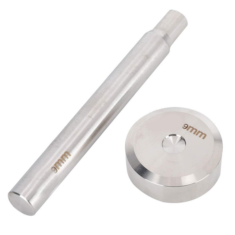 Foldable Double Sided Rivet Punch, Leather Rivet Setter Stainless Steel Rivet Punch Rod Base Kit Rivet Installation Tool for Rivet Bump Installation Season change compatible build - Image 1