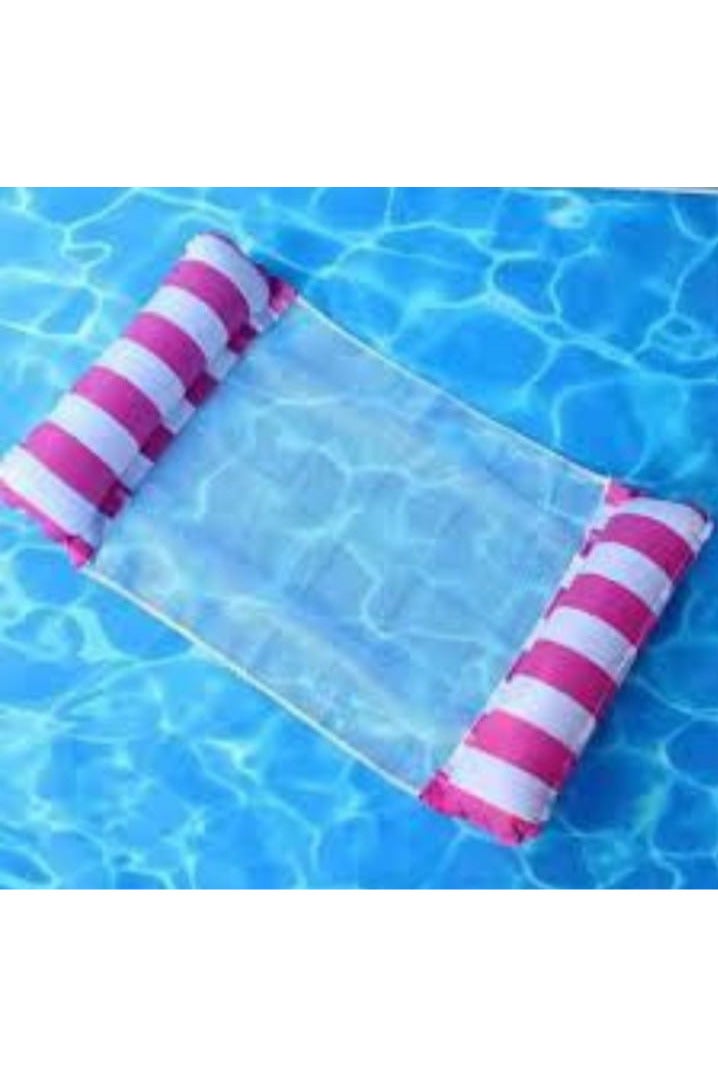 Inflatable Pool Float, Multi-Purpose Inflatable Water Hammock with Strong Net, Portable Pool Floats for Adults and Floating Pool Chair for Pool, Beach, Lake and Water Sports