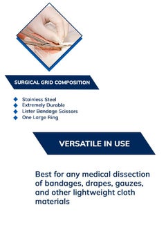 BTFMEI Bandage Scissors, High Grade Surgical Stainless Steel Safety Bandage and Trauma Shears, Medical Care and Home Nursing Ideal for Emts, Paramedics, Nurses, And Medical Students  - Image 2