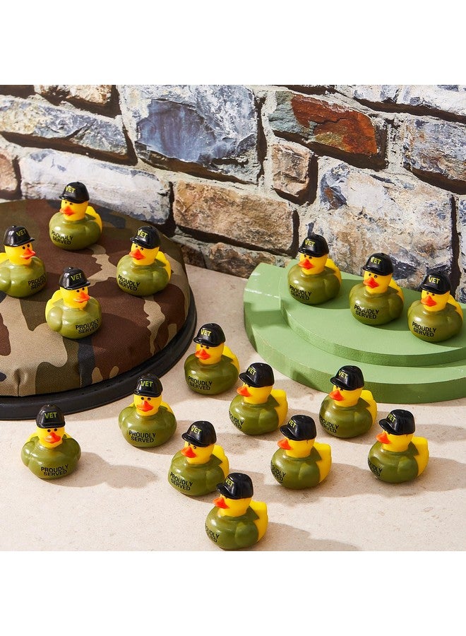 DEEKIN 24 Pcs Veteran Forces Memorial Rubber Ducks Army Military Rubber Ducks Military Party Favors Cute for Veteran Forces Gifts, Party Decorations - Image 3